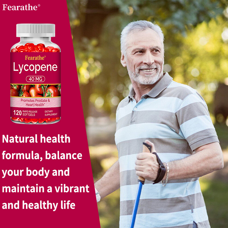 Lycopene Softgels 40mg High Protency Heart & Prostate Health Support