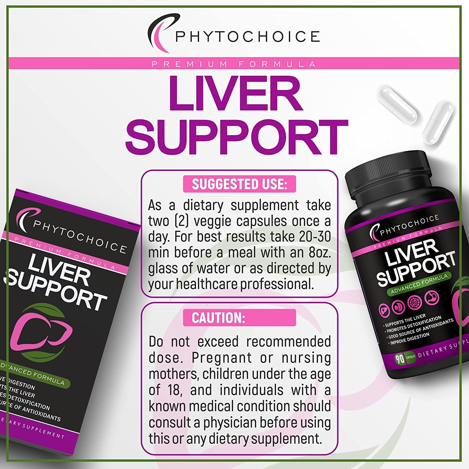 Liver Cleanse Detox & Repair with Milk Thistle Artichoke Extract Care Formula