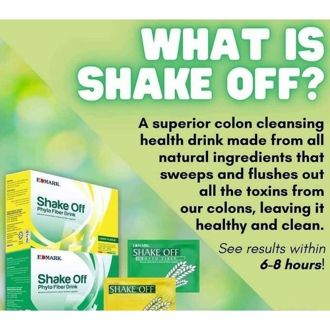 Shake Off Phyto Fiber Pandan Flavor by Edmark 1 Box (12 Sachets) Free Shipping