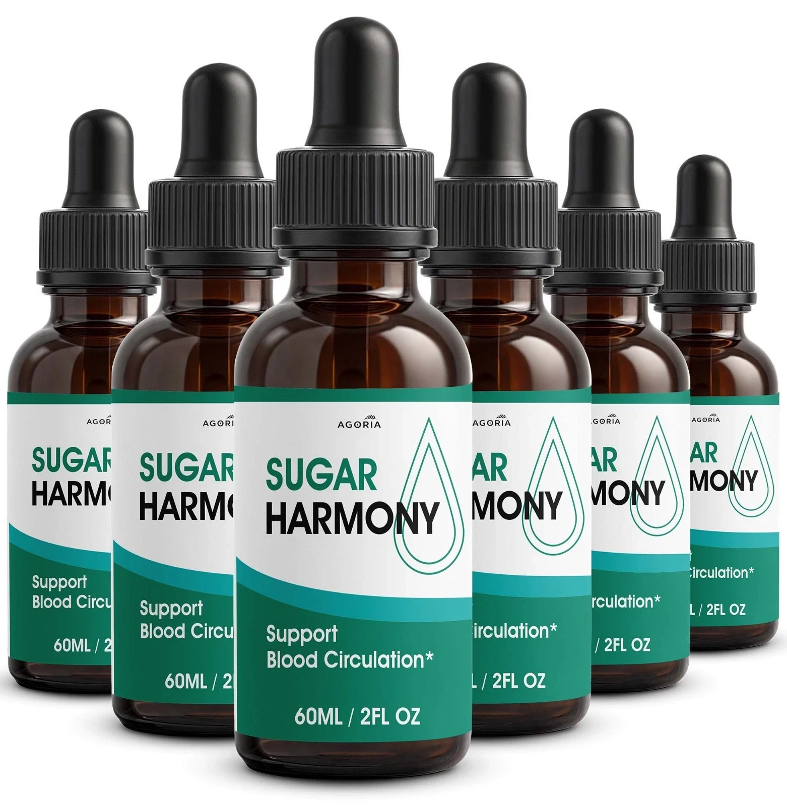 (6 Pack) Sugar Harmony Drops, SugarHarmony Maximum Strength Blood Support