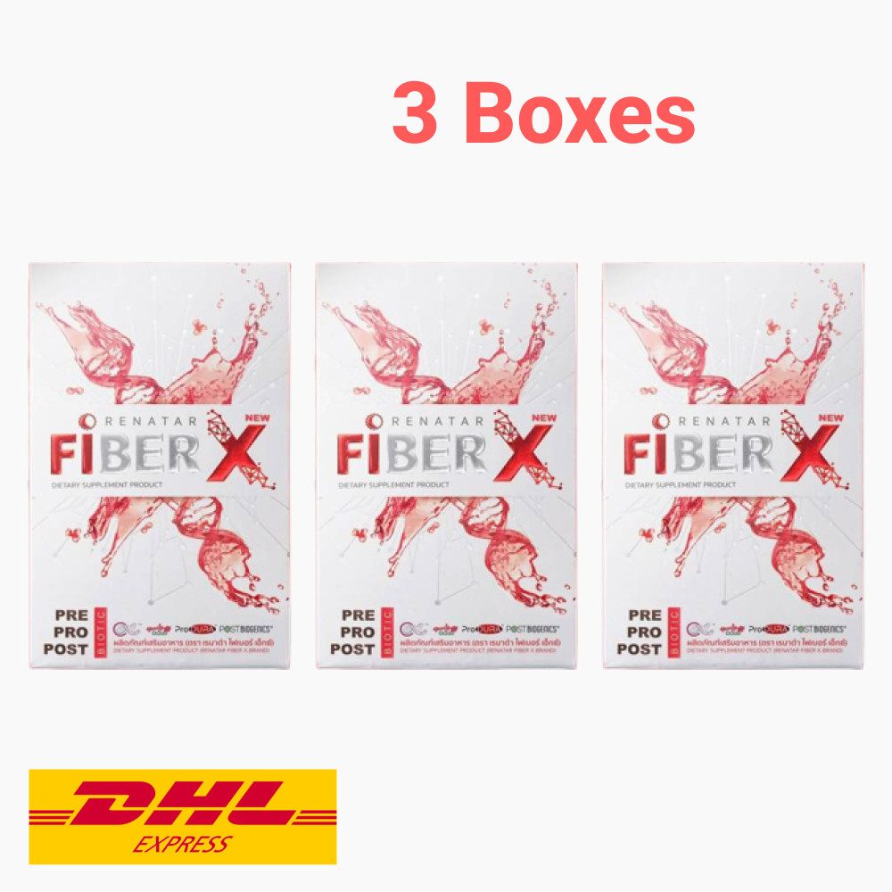 3x Renatar New Fiber X Dietary Fiber Detox Clear Skin With Aura Low Calorie