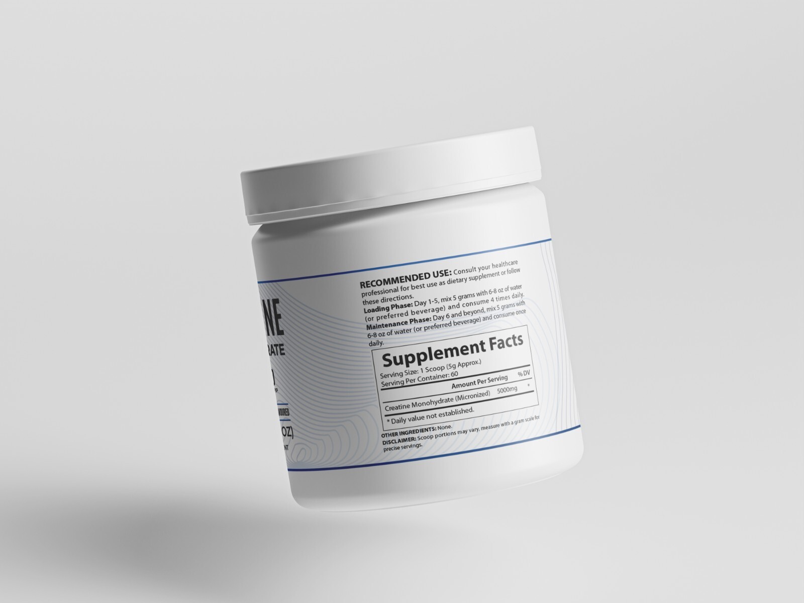 100% Pure Micronized Creatine Monohydrate – 3rd Party Lab Tested–Real Gainz Lab