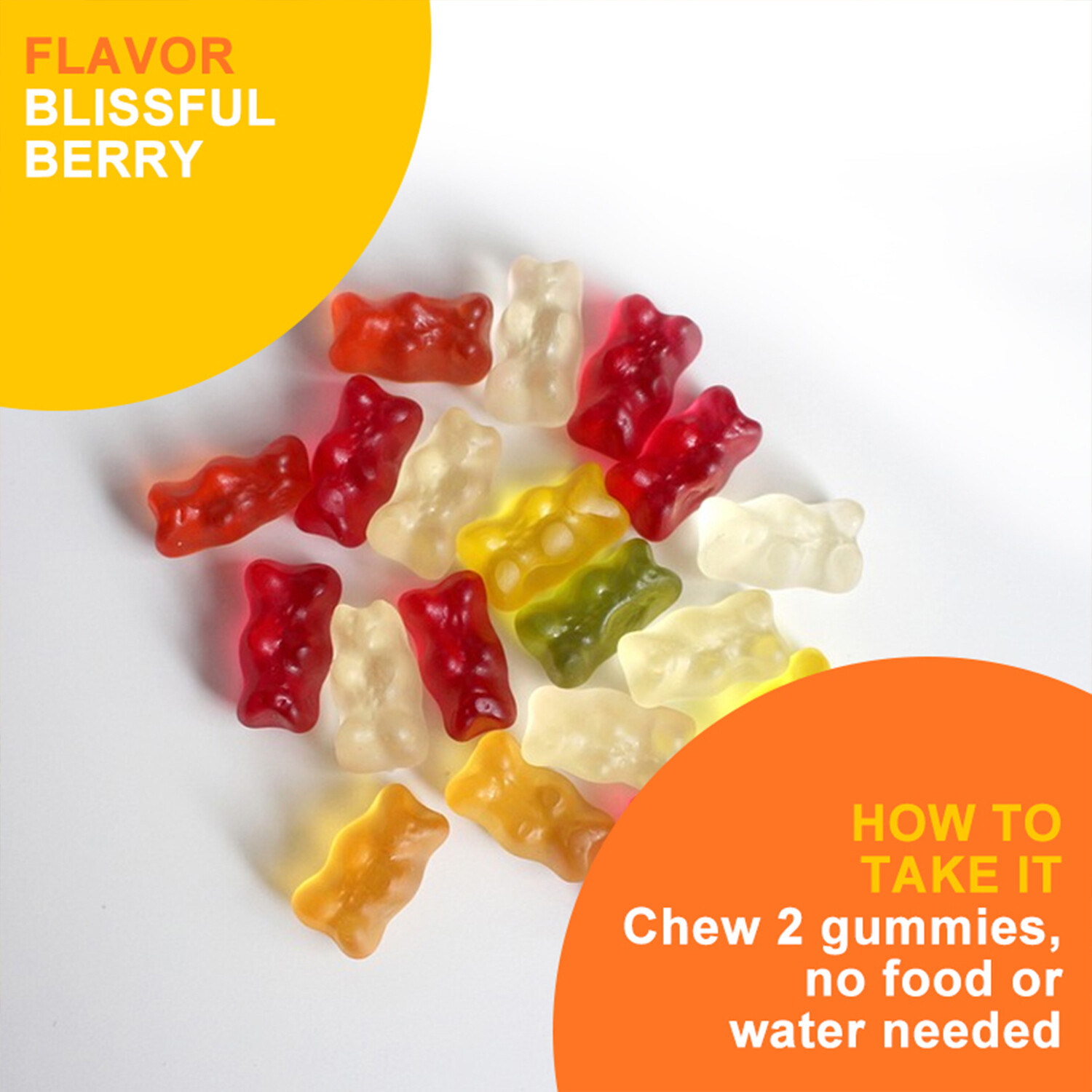 Hello Happy Gummies – Optimistic Mood, Reduce Fatigue – with Vitamin D & Saffron