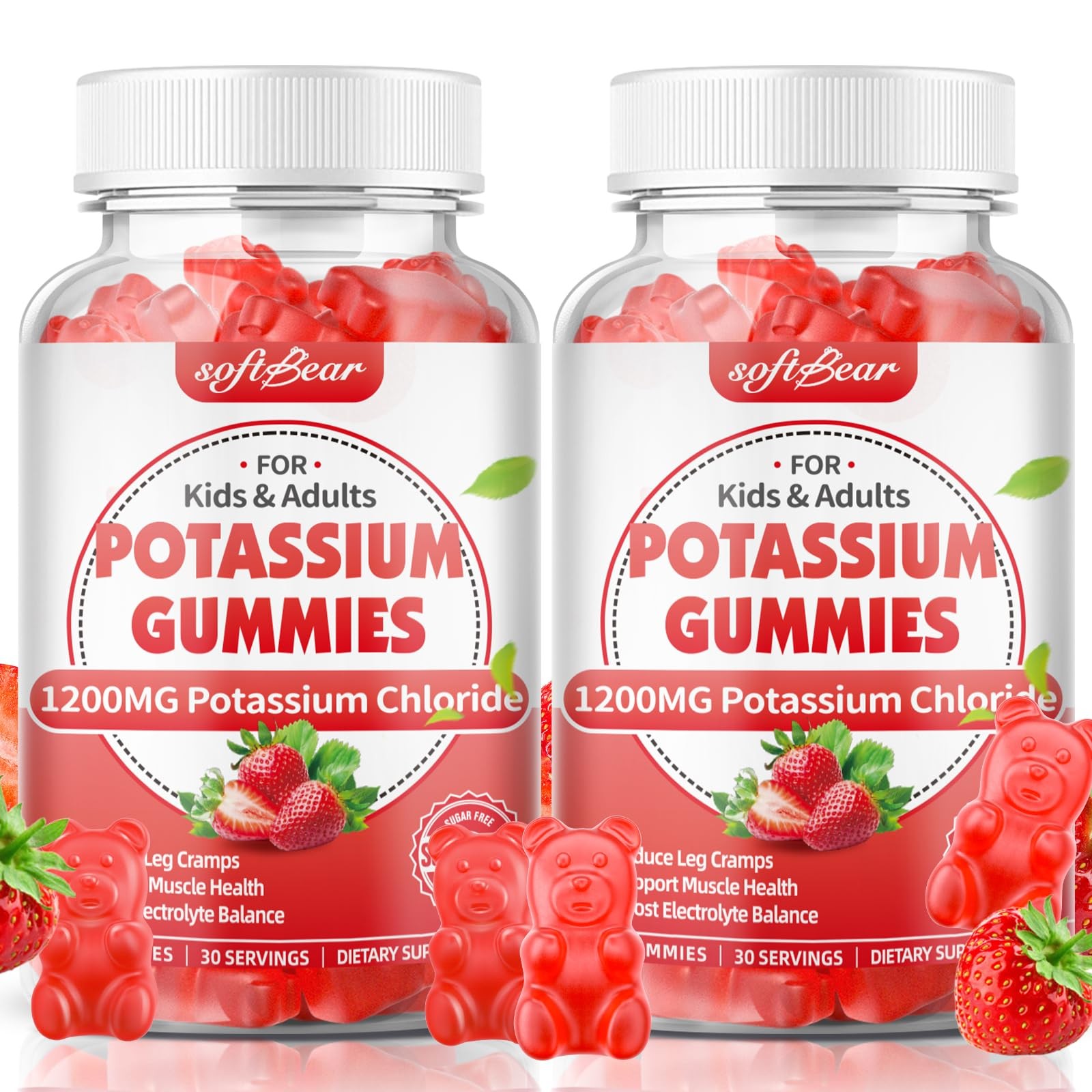 softbear Potassium Gummies for Adults, Sugar Free Potassium Chloride Gummies …