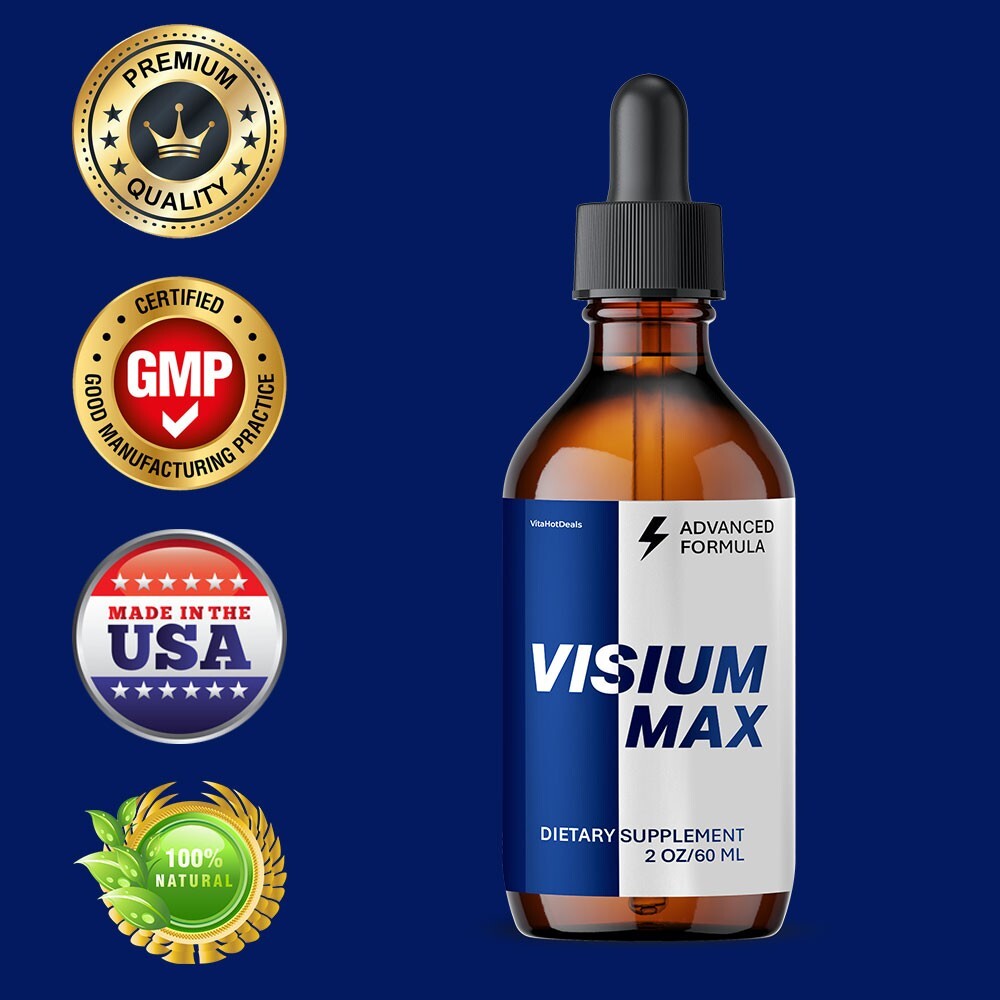 Visium Max Liquid Drops, Extra Strength VisiumMax, All Natural Formula (5 pack)