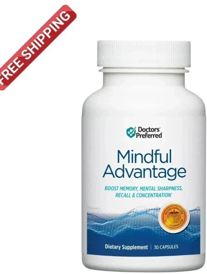 Mindful Advantage Brain Memory Focus Supplement – 30 Capsules New and Sealed