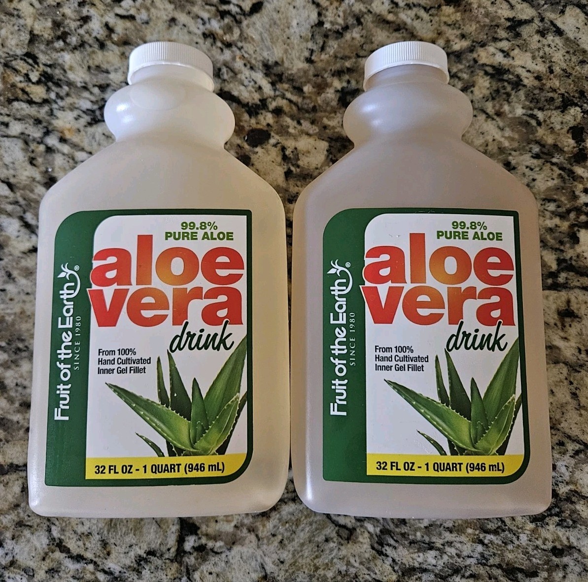 Fruit of the Earth Original Aloe Vera Drink 32 Fl Oz 1 Quart Qty 2 New