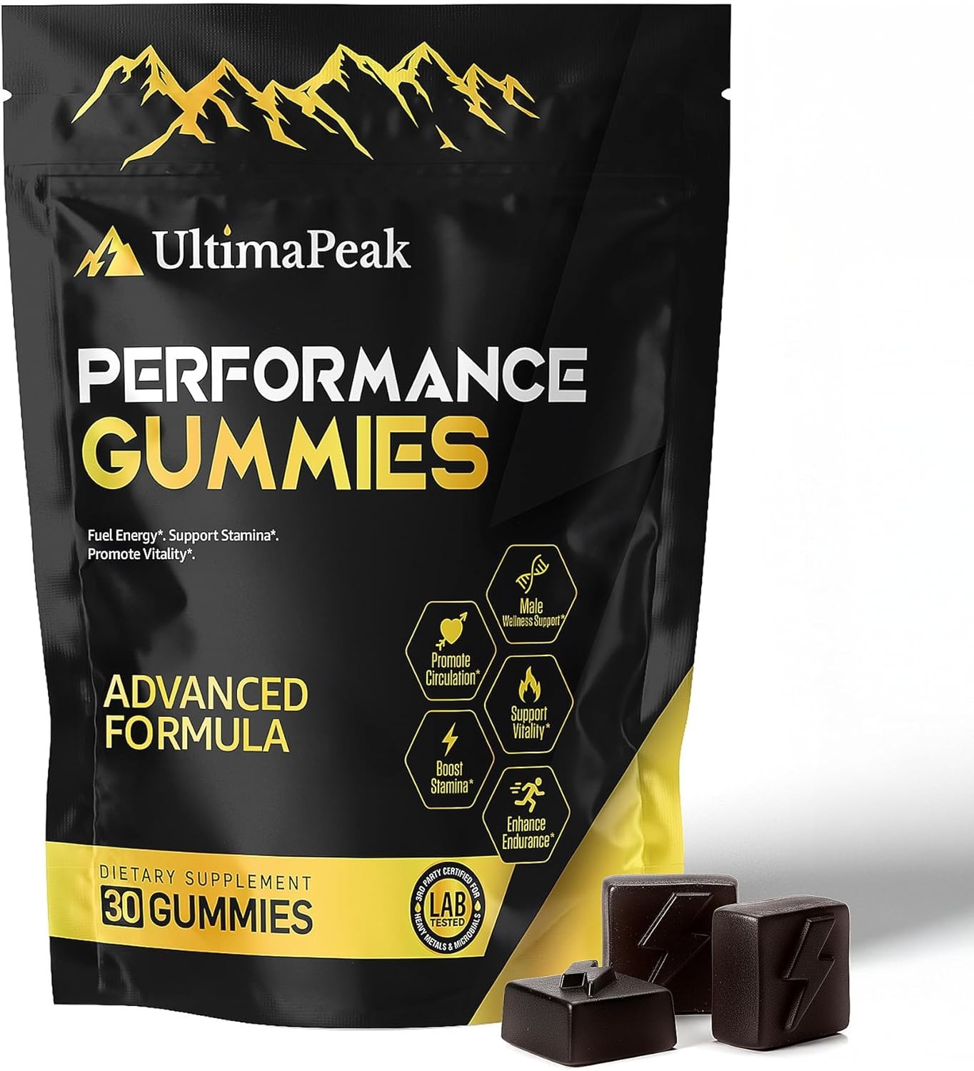 Pure Himalayan Shilajit Gummies with 30 Count (Pack of 1)