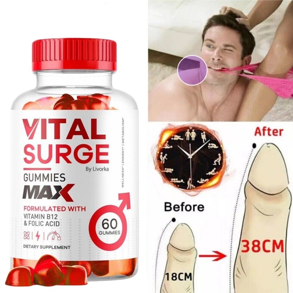 Vital Surge Male Gummies Maximum Strength Vital Surge Advanced Designed Formula