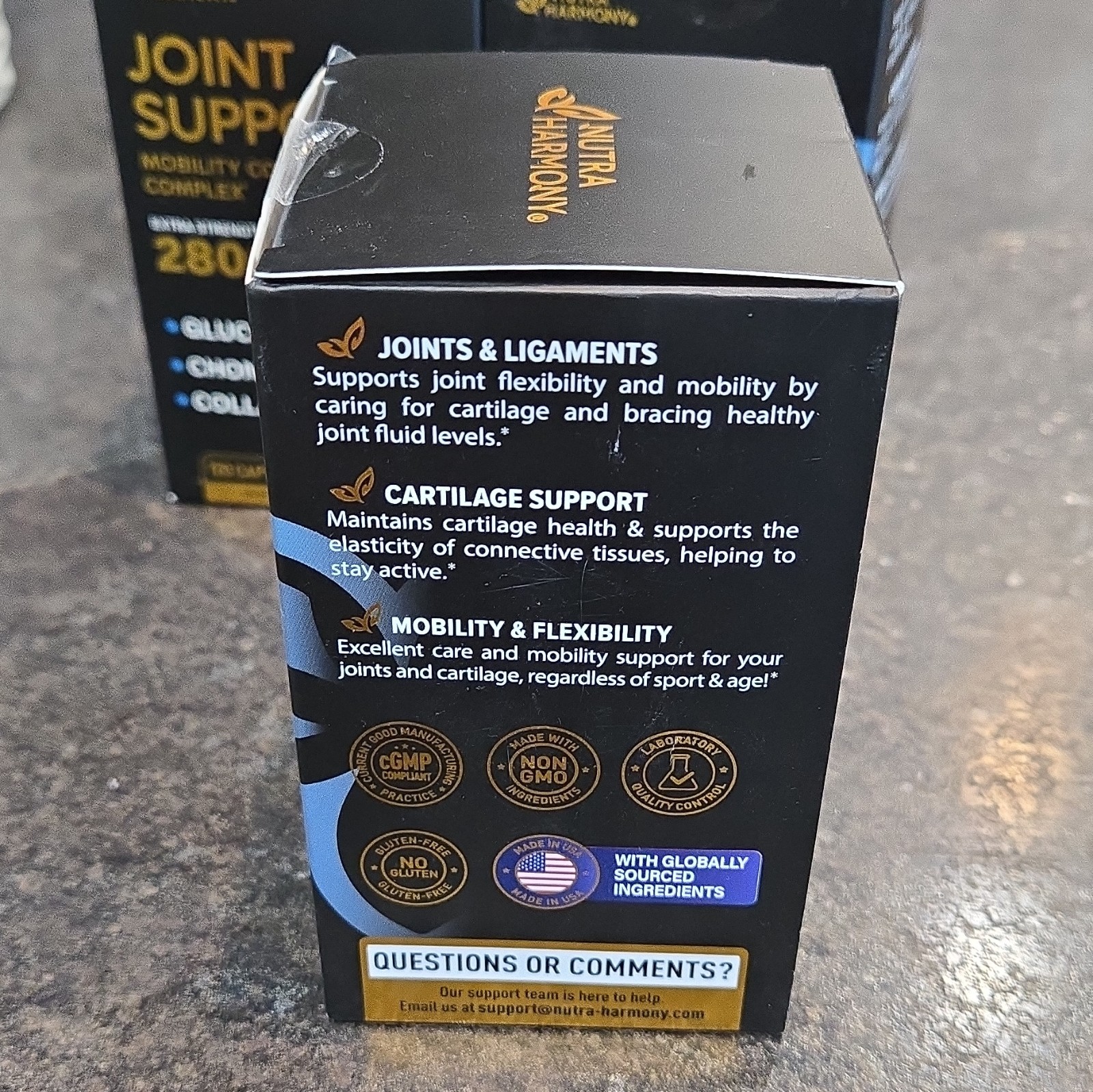 Nutra Harmony Joint Support 2800mg Glucosamine Chondroitin MSM 120 Caps
