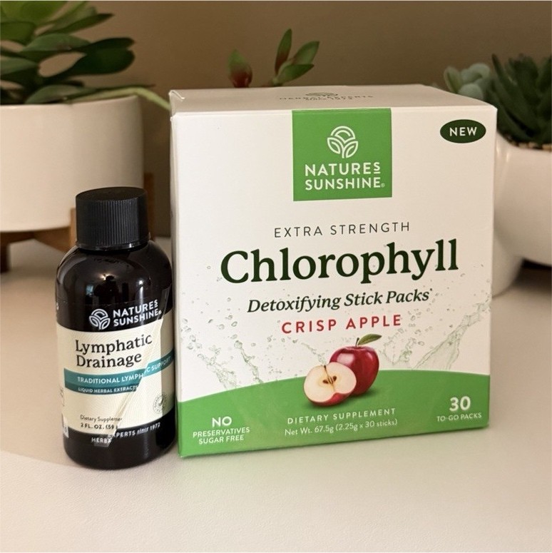 Nature’s Sunshine Extra Strength Chlorophyll Crisp Apple Stick Packs 30 Keto