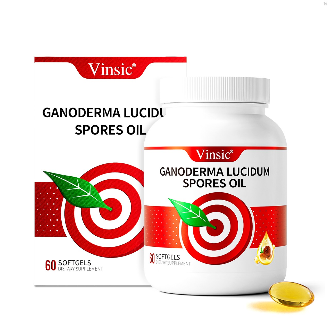 Vinsic Ganoderma Lucidum Spore Oil Capsules – Organic, 60 Count Dietary Aid*