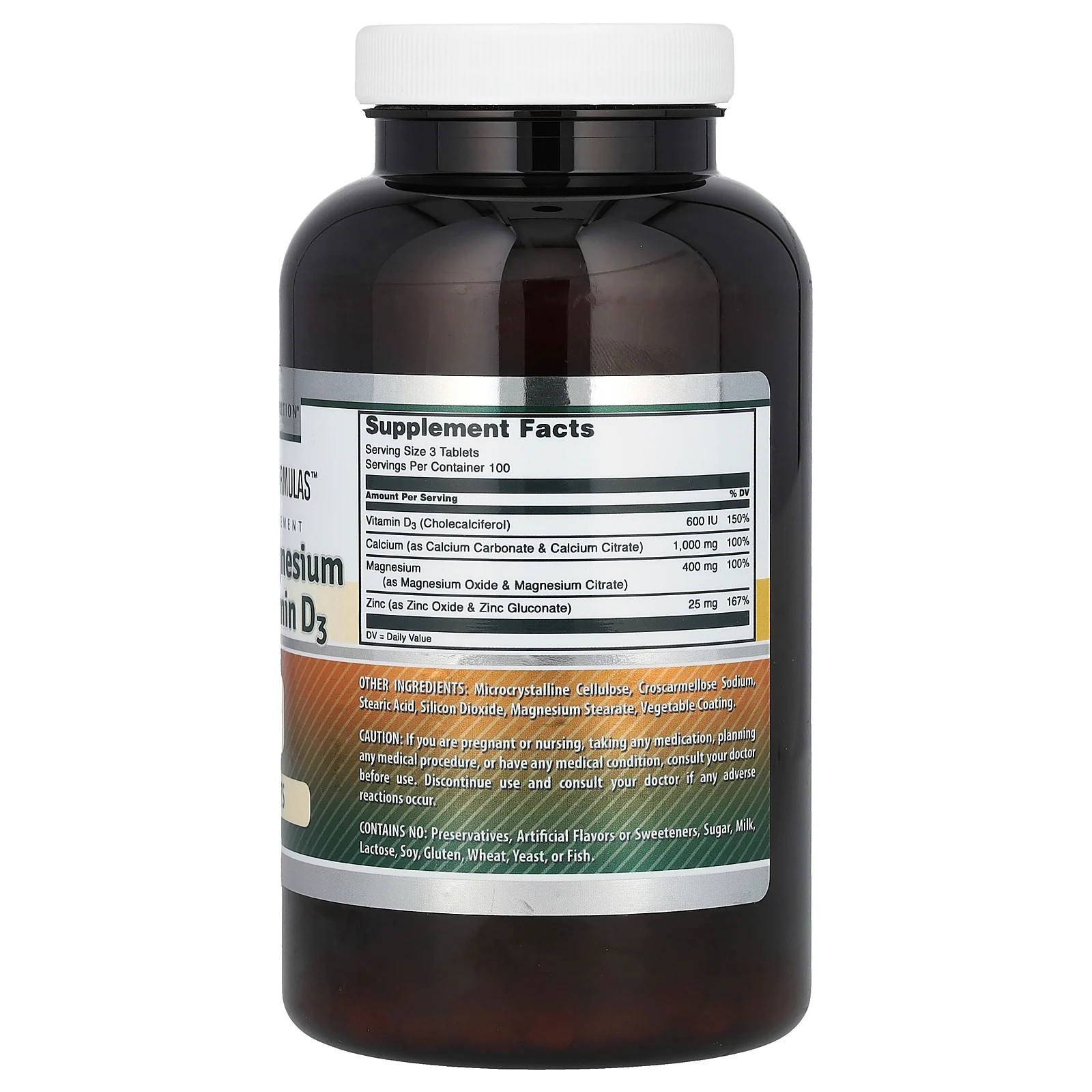 Amazing Formulas, Calcium Magnesium Zinc + Vitamin D3, 300 Tablets