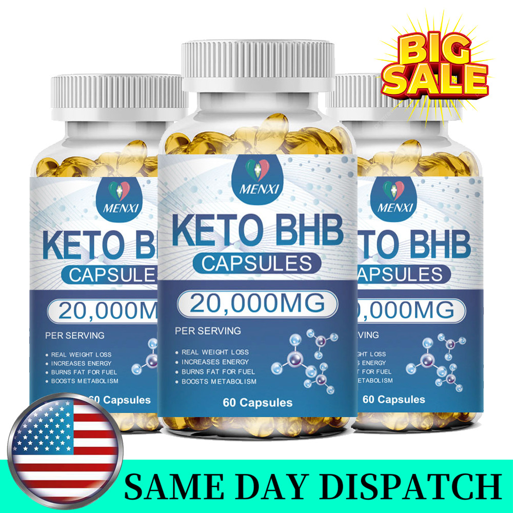3 X KETO BHB 20000mg Diet Pills Ketone Fat Burner Weight Loss Diet Pills Ketosis