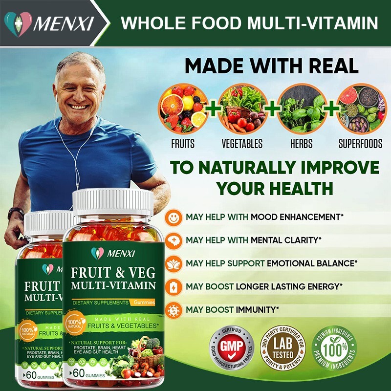 1-4Packs Fruits and Veggies Powerful Daily Supplement Vital Fruits & Veggies