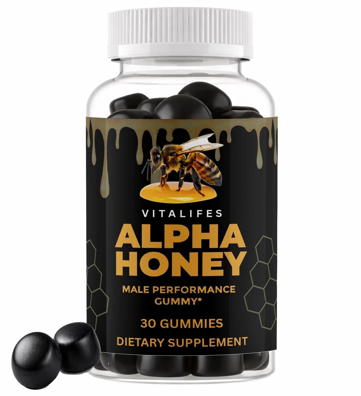 Alpha Honey Performance Gummies, AlphaHoney Supplement (30 Gummies)