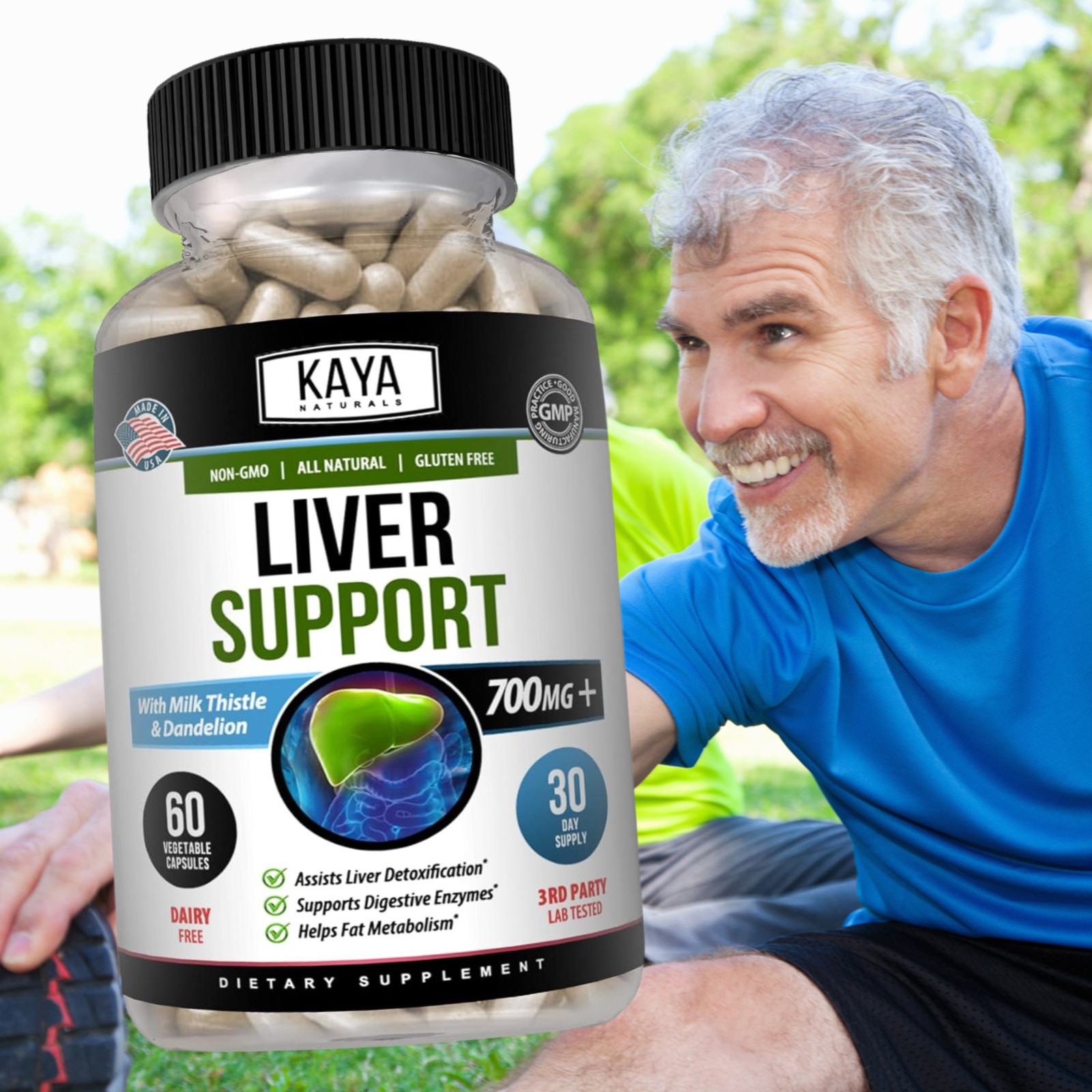 Liver Support, Cleanse, Detox & Repair Formula 22 Herbs Including Milk Thistle
