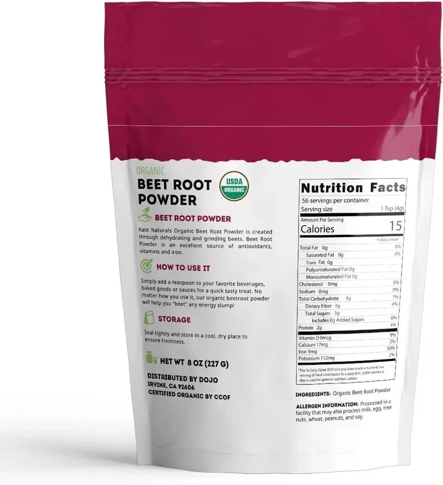 Nitric Oxide Organic Beet Root Powder Super Beets Superfood Supplement