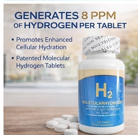 Molecular Hydrogen Tablets 8 PPM Hydrogen 120 Tablets