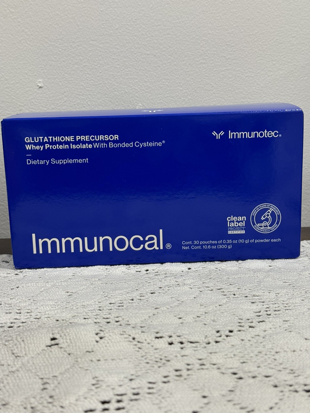 Immunocal Classic Blue Regular Glutathione Precursor, 30 Pouches by Immunotec