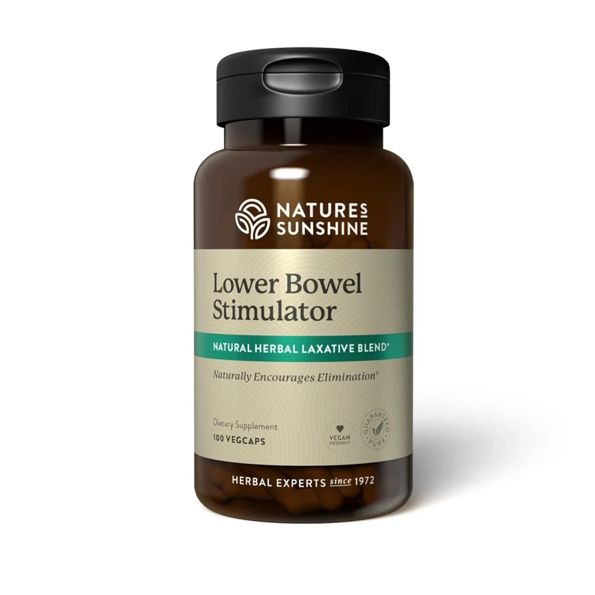 Nature’s Sunshine Lower Bowel Stimulator-Relieve Constipation ,100 v.cap,12/2029