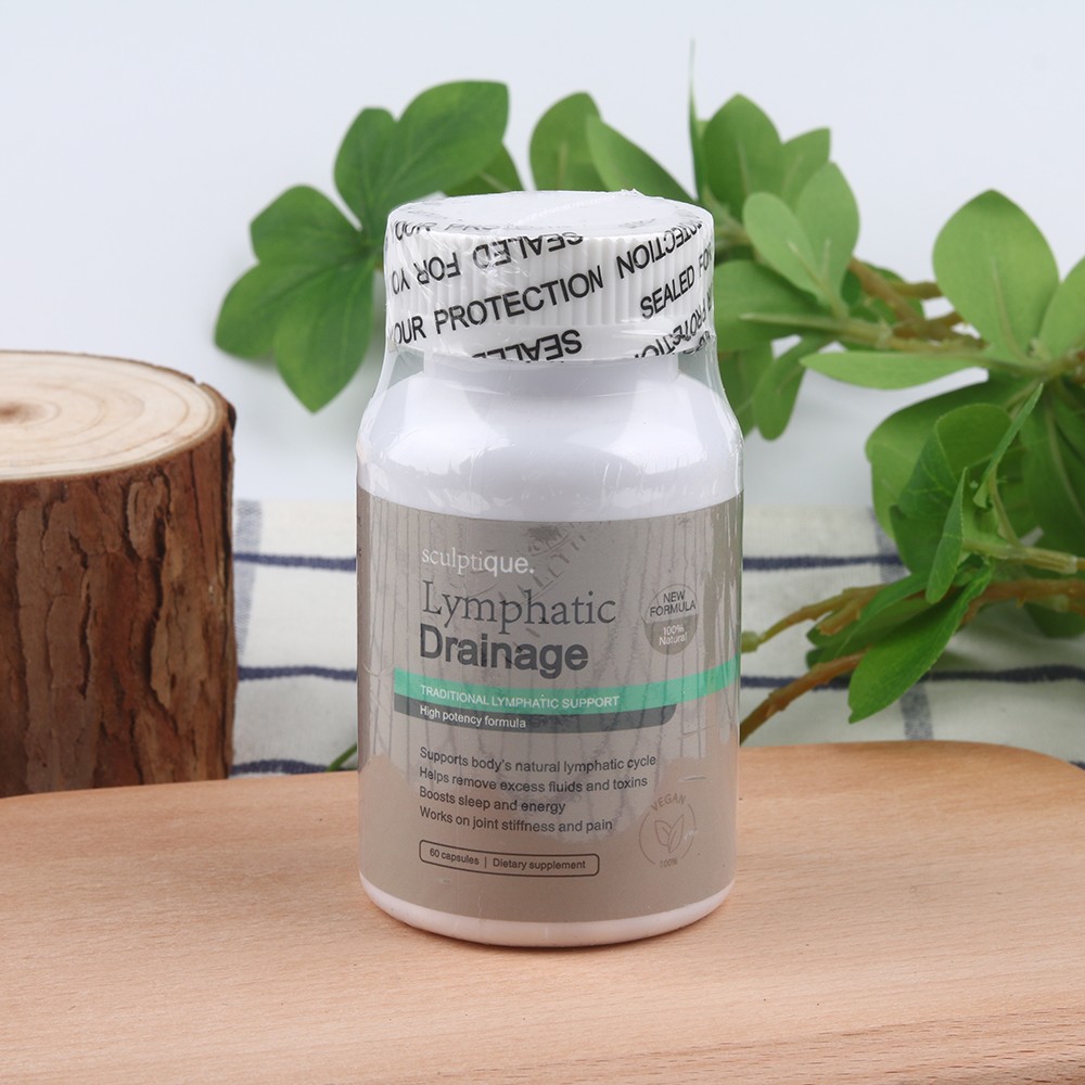 Sculptique Lymphatic Drainage Capsules, Fresh Maximum Potency Formula, 60 Capsul