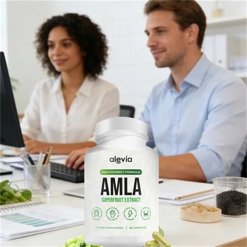 5x Alevia Organic Amla Capsules 1000mg Indian Gooseberry Antioxidant Supplement