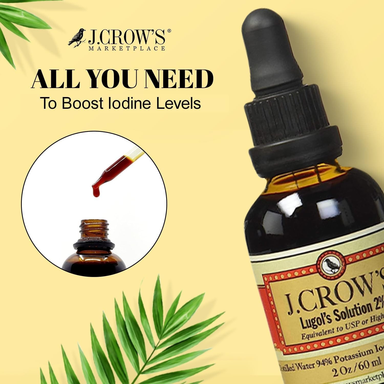 Lugol’s Iodine Solution 2oz Natural
