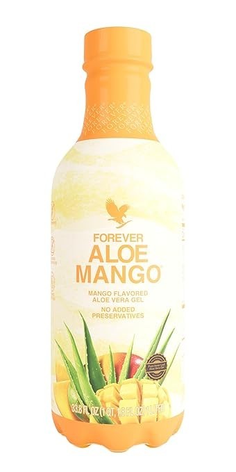 – Pure Aloe Vera Gel Infused with Mango – Gluten-Free and Vegan pack of 2