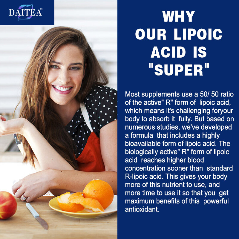 R Lipoic Acid Capsules Cellular Keep Energy Flowing Antioxidant Stress 120 Pills