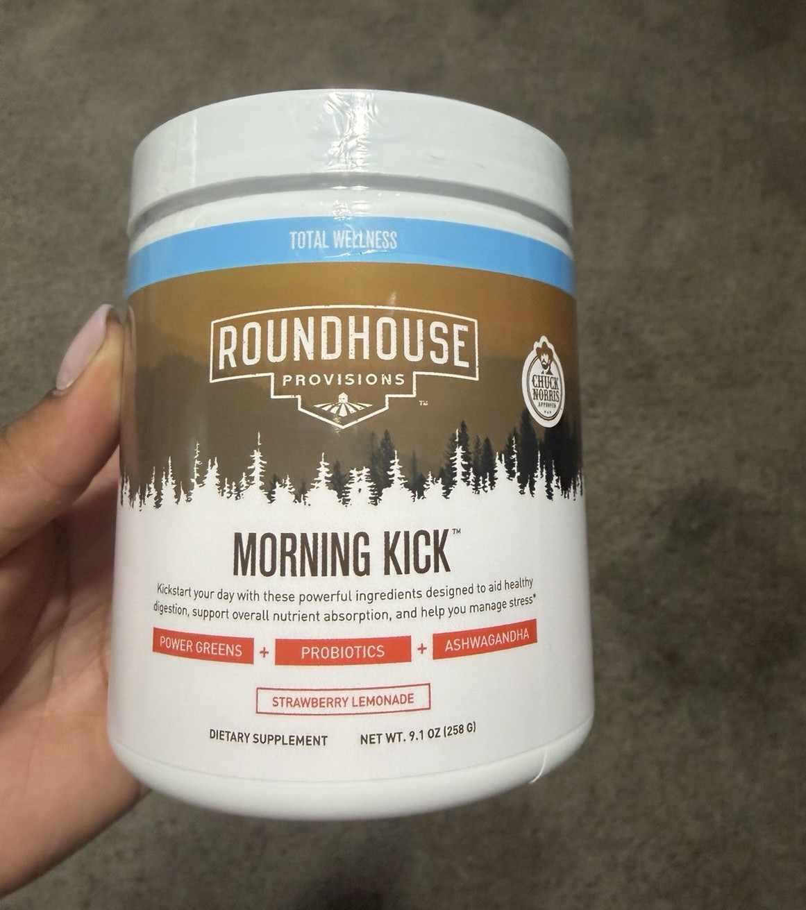 Roundhouse Provisions Morning Kick Probiotics 9.1oz Strawberry Lemonade