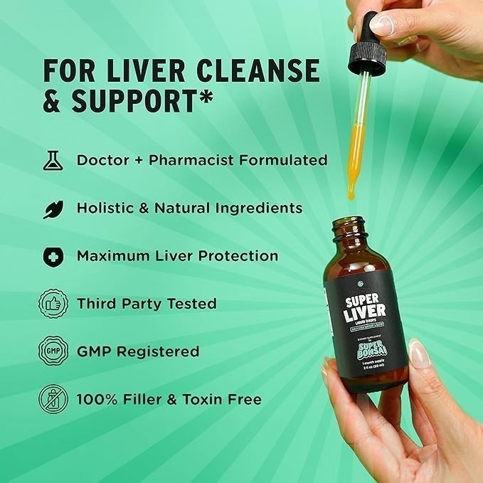 Super Liver Support with Milk Thistle-All Cleanse Liver Natural Detox&Repair Aid