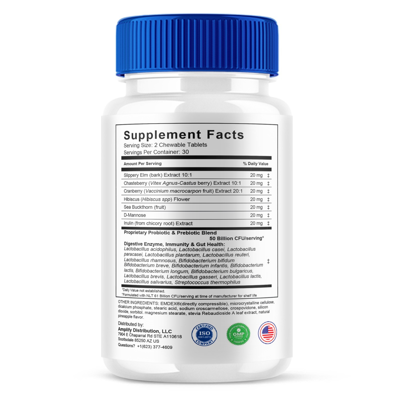 (3 Pack) Dentabiome Advanced, Denta Biome Daily Support Formula (180 Chewables)