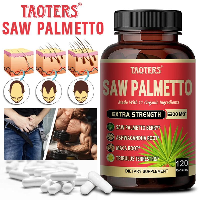 Saw Palmetto Capsules – Supports Muscle Growth Health Balance Energy & Stamina