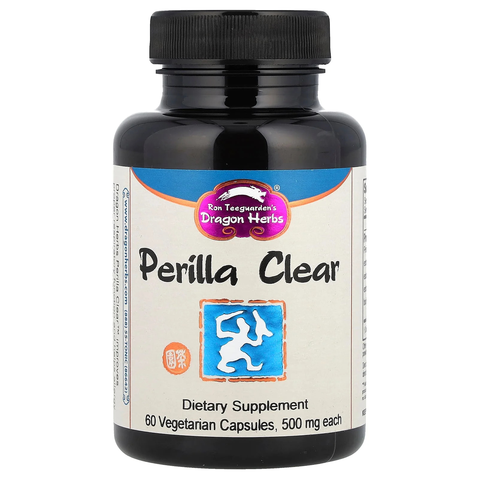 2 X Dragon Herbs, Perilla Clear, 60 Vegetarian Capsules