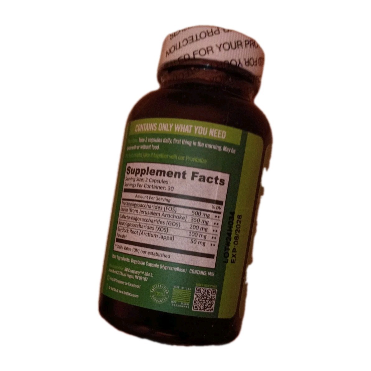 3 bottles Previtalize Super Prebiotic Enhanced Herbal Blend 60 ct Exp 8/26