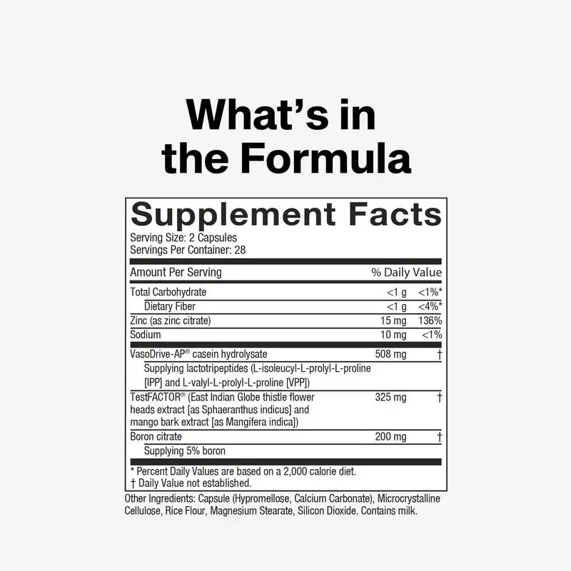 Muscletech Test Peptide T10 Dietary Supplement 56 Capsules Exp 11/28 NEW