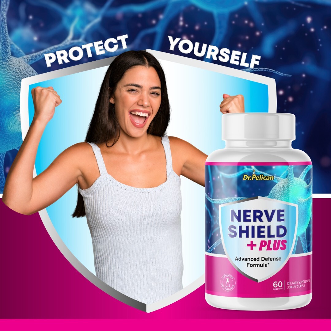 Nerve Shield + PLUS- Brain Support- 3 Bottles- 180 Capsules