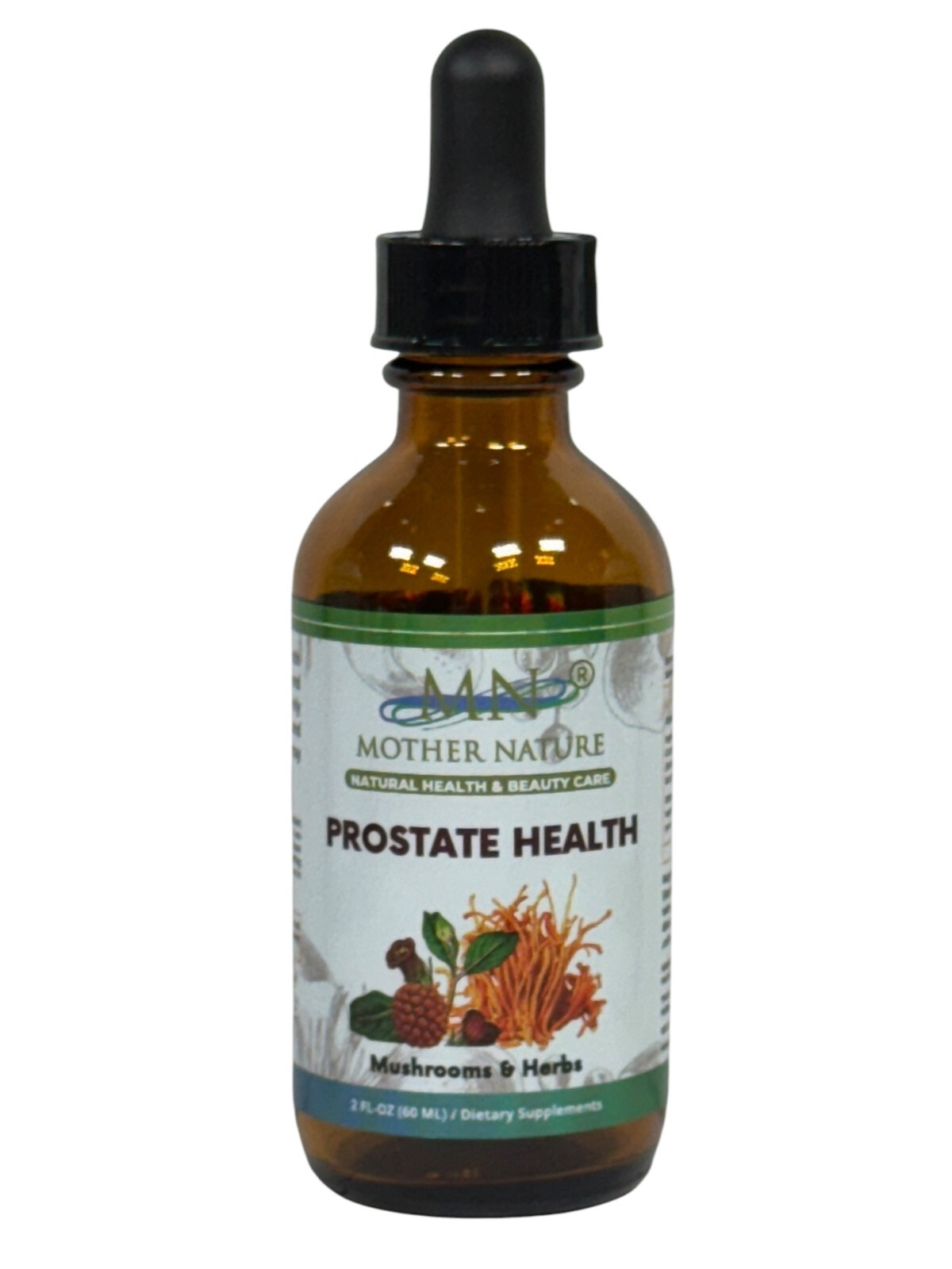 Mother Nature Prostate Health Mushroom & Herbs Dietary Supplement – 60 ml