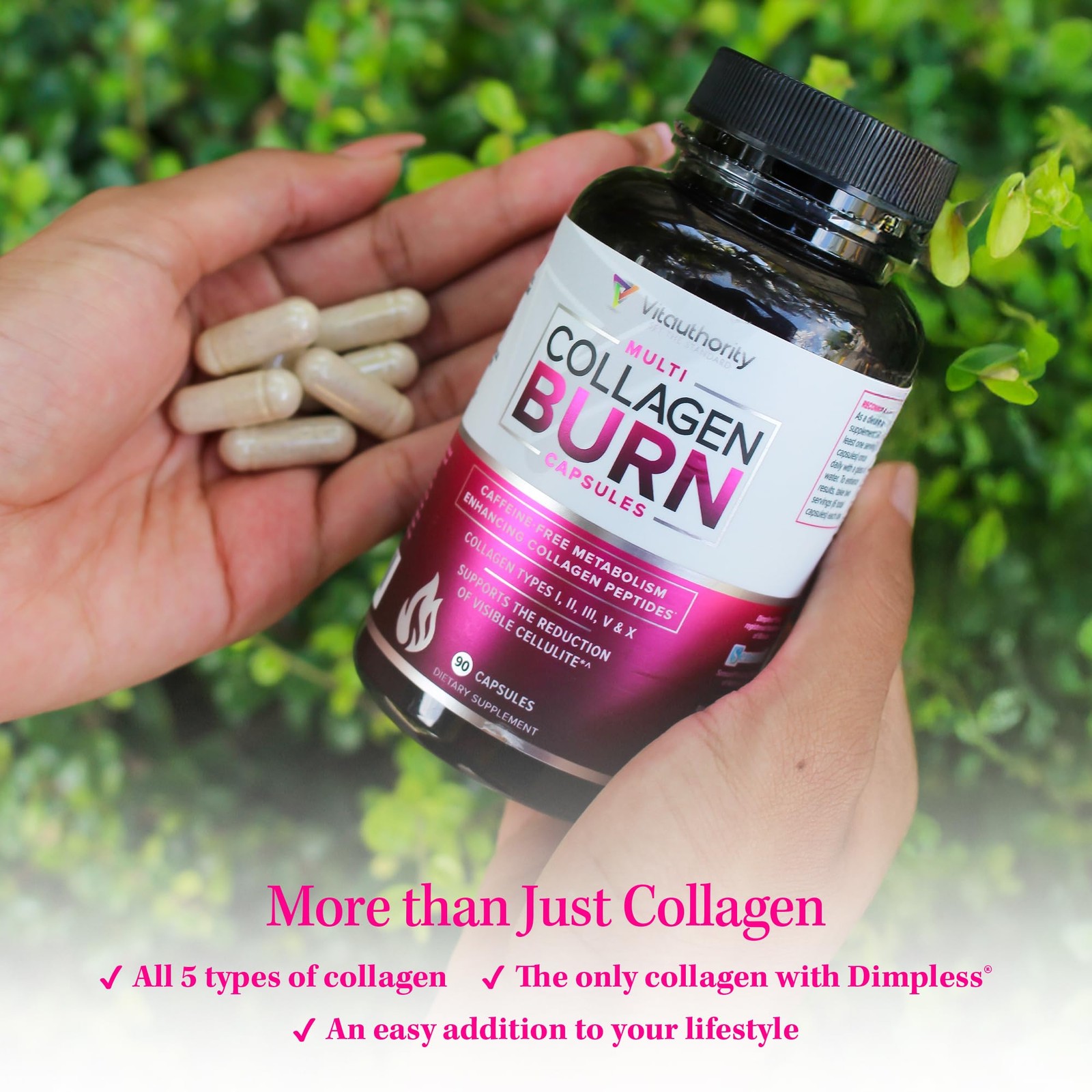 Multi Collagen Burn: Hydrolyzed Protein Peptides, Hyaluronic Acid, Type I,II,III