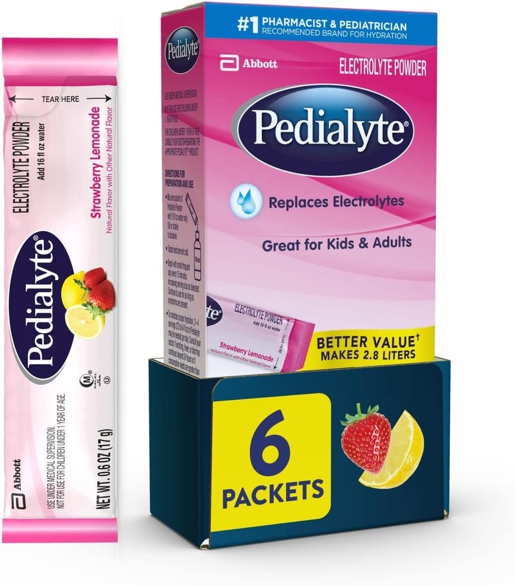 Electrolyte Powder Strawberry Lemonade — Fast Hydration for Kids and Adults