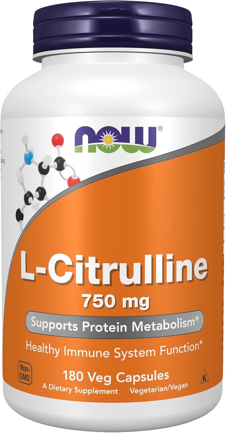NOW Foods L-Citrulline 750 mg 180 Capsules