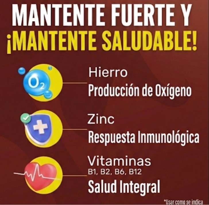 VINO CARNE HIERRO IRON DIETARY SUPPLEMENT – Suplemento Nutricional Pack Of 2