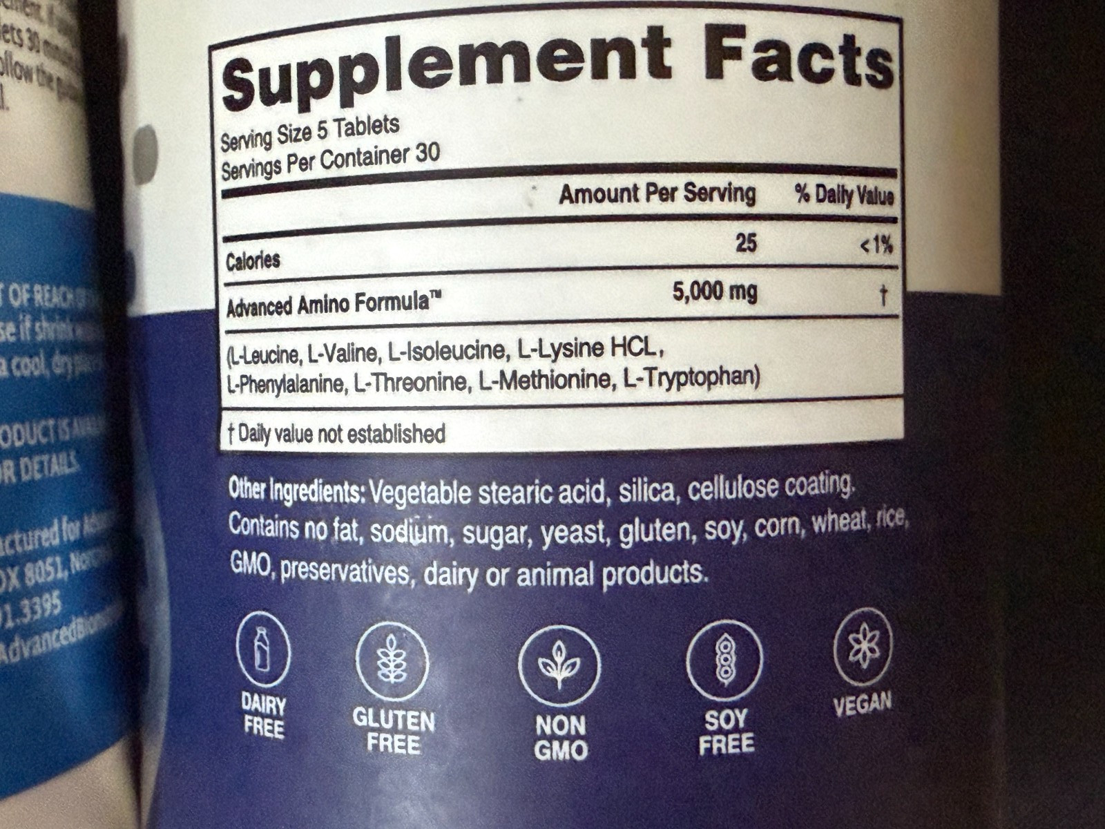 3 x 150 tabs Advanced Bionutritionals Advanced Amino Formula Leucine Mfg 12/2023