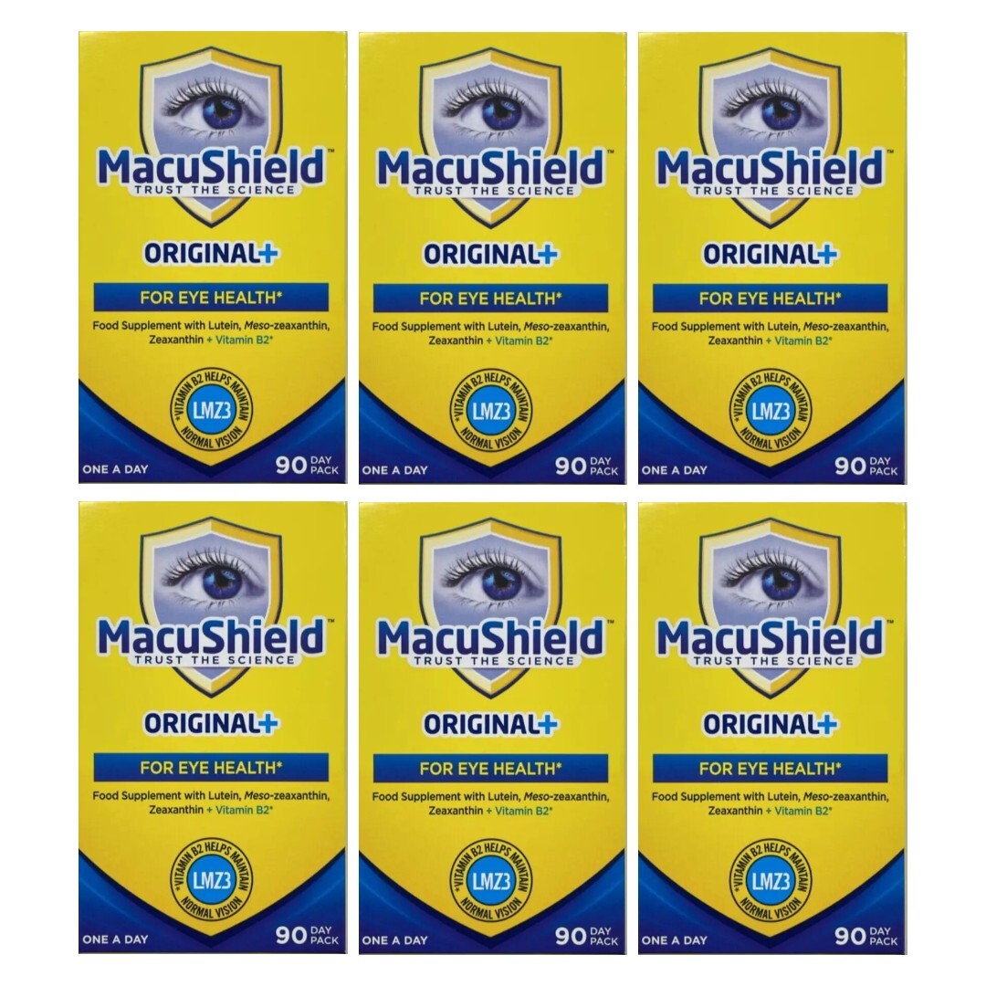 Macushield Original+ Eye Supplement Capsules 90ct – 6 PACK