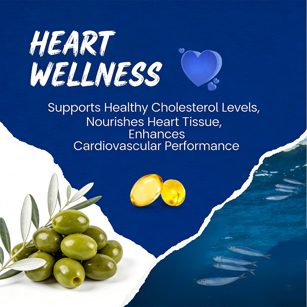 Omega-3 EPA DHA Fish Oil Supplement-Supports Cardiovascular & Cognitive Wellness