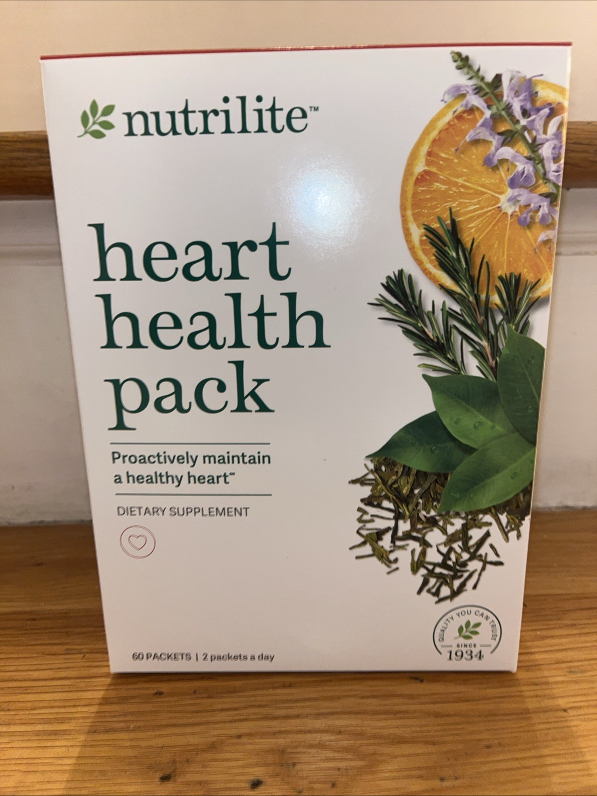 Nutrilite Heart Health Pack 60 Count, Proactive Health Maintenance Exp 08/27