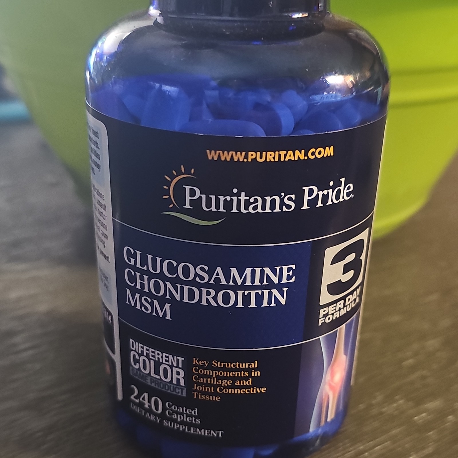 Puritan’s Pride Glucosamine Chondroitin MSM Joint Support 1500mg 240 Caplets