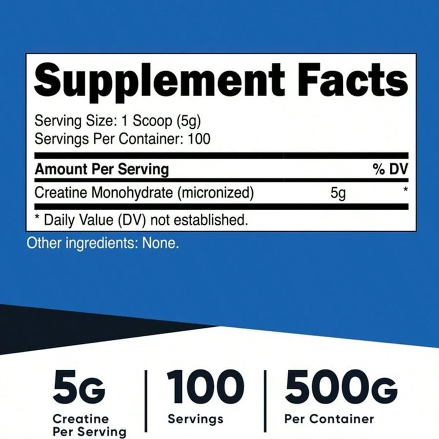 Creatine Monohydrate Powder 300g Unflavored Micronized Muscle Strength