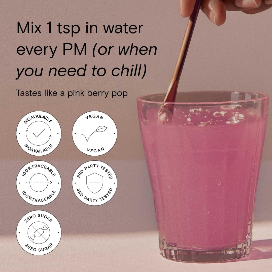 Moon Juice – Magnesi-Om, Berry – Jar (30 Servings) – Support Brain Health & Rest